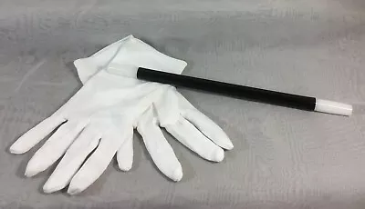 Kids Magician Costume Boys Girls White Gloves + Magic Wand - NEW • $12.99