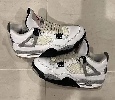 $40 OFF CODE✅ Air Jordan 4 White Cement 2016 US10 ✅FREE EXPRESS SHIPPING • $320