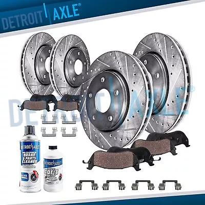 AWD Front Rear Drilled Disc Rotor Brake Pads For Dodge Charger Challenger Magnum • $207.02