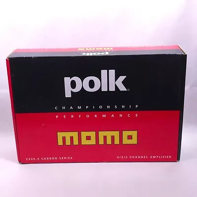 Vintage 2005 Polk Audio MOMO Carbon C400.4 Car Amplifier 4/3/2 Channel In Box • $369