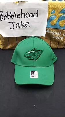 Nwt Nhl Minnesota Wild Cap Hat Reebok Hockey Flex Stretch Fit Small/medium Green • $23.99