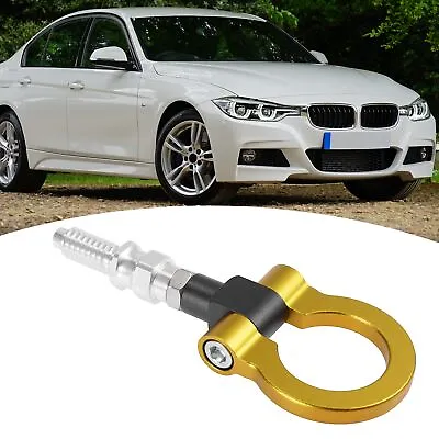 Gold Tone Car Front Rear Bumper Screw On Tow Hook Bar For BMW 325i 335i 550i  • $14.99