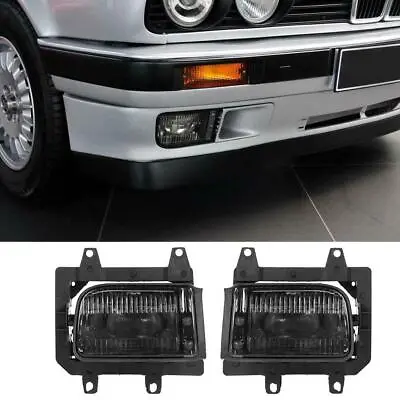 2X Front Bumper Smoke Fog Light Lamp For BMW E30 318i 318is 325i 1985-1993 AB • $47.99