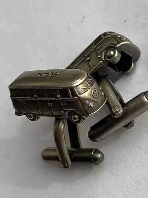 £29.57 • Buy Set Of Shirt Cufflinks, Stainless Steel LEGENDARY  Volkswagen VW BUS SAMBA 1960