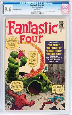 Fantastic Four #1 CGC 9.6 Marvel 1966 WHITE Pages!! Golden Record C9 916 Cm • $5995