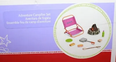 American Girl - Adventure Campfire Set - Camp Chair Fire Pit Smores + NEW • $59.99