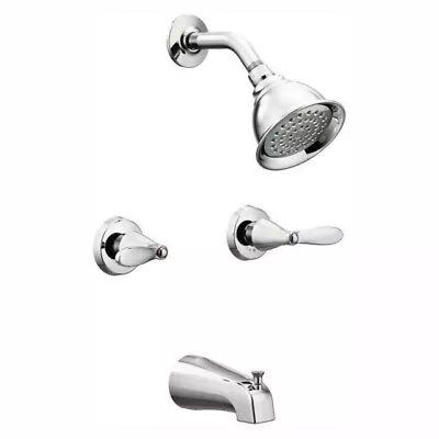 Moen 82602 Adler Chrome 2-handle Function Bathtub And Shower Faucet.MSRP $187.75 • $65.45