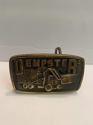 Vintage Dempster Solid Brass Belt Buckle USA • $35