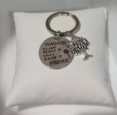 Teachers Key Ring With Tree Of Life Charm • $1.50