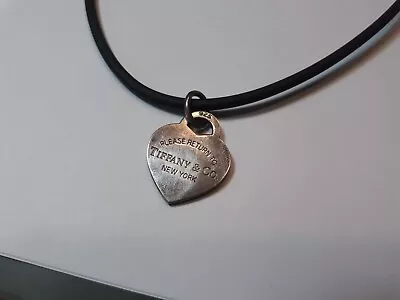 Tiffany & Co. Return To Tiffany Heart Tag Pendant Charm - 925 Silver Tarnished • $7.50