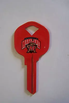 NCAA Maryland Terrapins Large Head  Kwikset KW1/10 House Key Blank • $5.79