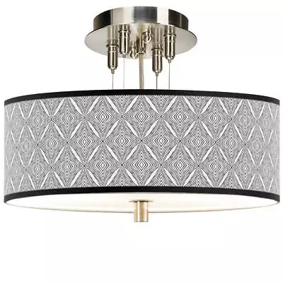 Moroccan Diamonds II Giclee 14  Wide Ceiling Light • $149.99