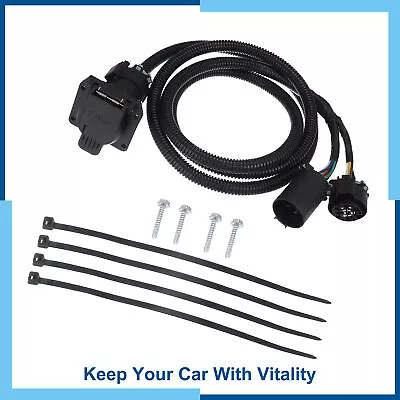 Pack(1) 7 Pin Trailer Wiring Harness Extension Connectors 7 Way RV Wiring Plug • $36.99