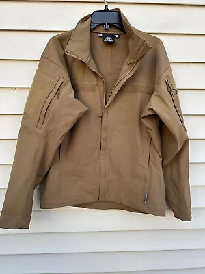 Mens Wild Things Tactical Soft Shell Level 5 Tan Jacket Medium Full Zip 60005 • $89.99