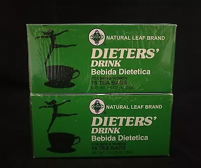 £13.49 • Buy 2 BOXES OF Dieters' Drink Bebida Dietetica Natural Leaf Brand Dieters