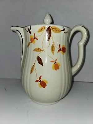 Hall Autumn Leaf Mary Dunbar Jewel Tea/Coffee Pot With Lid Gold Trim Vintage • $20
