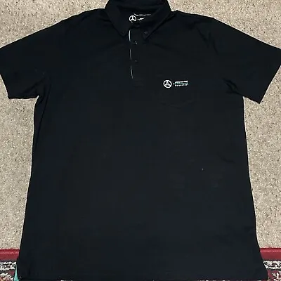 Mercedes AMG Petronas F1 Men's Classic Polo Shirt Black XL • $38