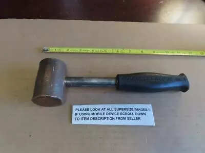 2 Lb Cook Brass Hammer Non Sparking Non Marring Round Steel Handle Great Shape • $2.25