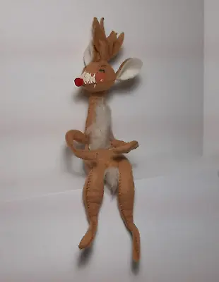 $35.50 • Buy Annalee 1971 Christmas Rudolph The Red Nosed Reindeer Mobilitee Shelf Sitter