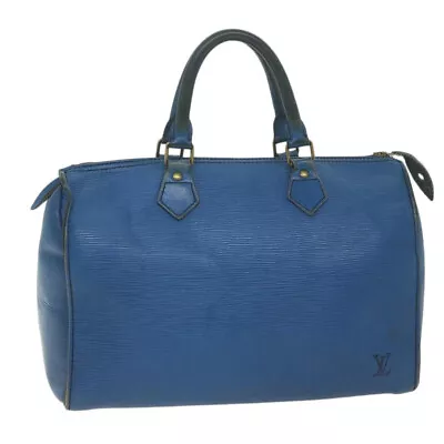 LOUIS VUITTON Epi Speedy 30 Hand Bag Toledo Blue M43005 LV Auth 65008 • $240