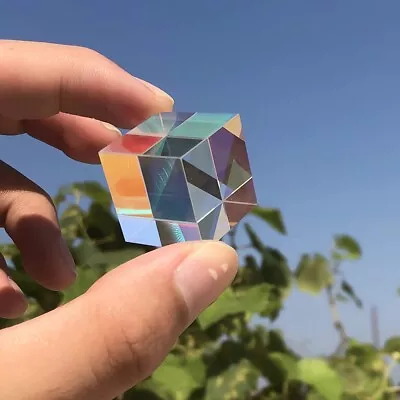 X-cube Dichroic Cube Rainbow Color Prism Cubes Optical Glass Magic Prism Cube • $10.20