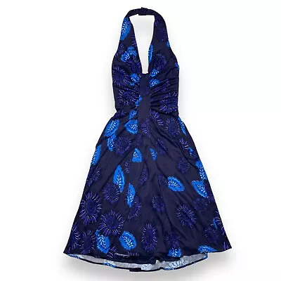 Versace Collection Blue Floral Dress Size 38 XXS  - XS • $75