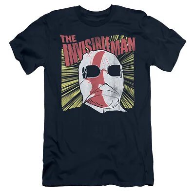 The Invisible Man Slim Fit T-Shirt Vintage Portrait Navy Tee • $23.39