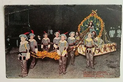 1911 NY Postcard Syracuse Ka-noo-no Karnival Sept 11-16 Townsend School Marchers • $15.99