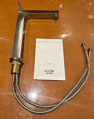 Hansgrohe Axor - Tall Single Hole Faucet + Drain - Brushed Nickel Finish • $520