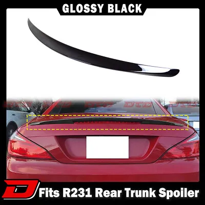 ! Fits 12-20 Mercedes BENZ R231 CONVERTIBLE REAR TRUNK SPOILER Glossy Black • $111.70