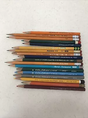 Lot Of 18 Vintage Pencils Verily Sunset Empire Nappco Thor Venus Century’s Star • $8.89