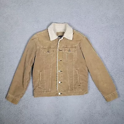 Gap Jacket Mens Small Brown Corduroy Sherpa Lining • $55