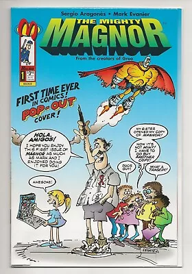 THE MIGHTY MAGNOR #1 NM/NM- (Malibu Comics 1993) Sergio Aragones / Mark Evanier • $14.50