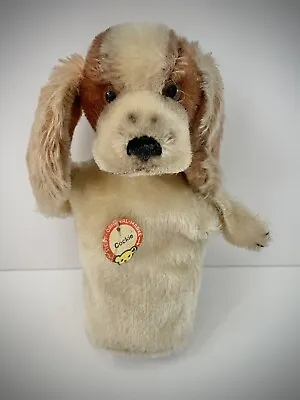 RARE ⭐ STEIFF Cockie Puppy Dog ⭐ Hand Puppet ⭐ Original Tag ⭐ CLEAN Mohair WOW ! • $35