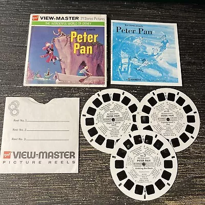 Vintage View-Master 3-Reel Set Peter Pan Complete EUC A676 • $15.95