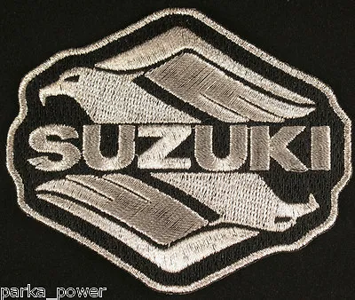 $4.95 • Buy Suzuki Motorcycle Embroidered Iron On Patch, Intruder, Motorbike Badge