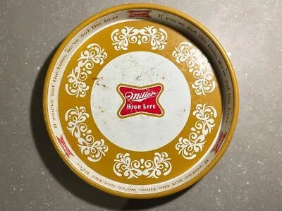 Miller High Life 13  Beer Serving Tray 1960’s • $29.95