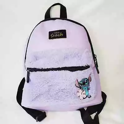 Stitch Disney Purple Mini Backpack Purse. Fuzzy Outside. Unisex. Lilo & Stitch • $25