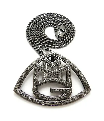 Iced MMG Maybach Music Pendant 6mm30  Cuban Chain Hip Hop Necklace RC3373 • $28.95