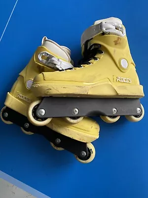 Roces M12 Lo UFS Team Citrus - Aggressive Rollerblades- Yellow Size - US9. • $190