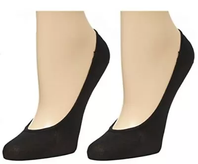 Marilyn Monroe No-Show No-Slip Foot Liner Socks W Silicone Tab Black 6pk Sz 9-11 • $29.99