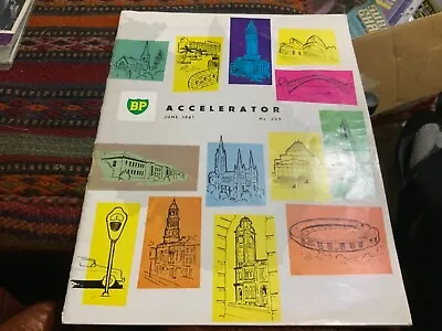 Bp Accelerator Oil Mag Cartoon Bldgs Cover June 1961 Nos 209  • $33.99