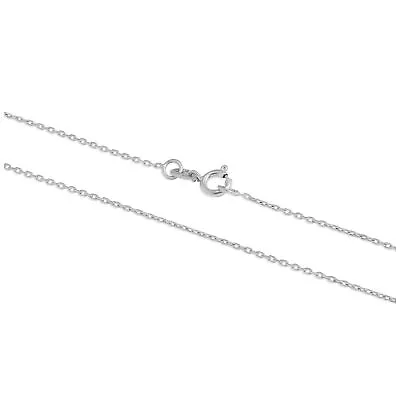 £70 • Buy 9ct White Gold Faceted Trace Chain 16 - 22 Inches
