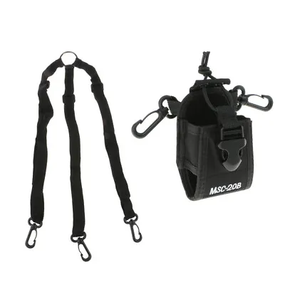 Nylon MSC-20B Portable Radio Case Pouch Bag Holster For Baofeng Kenwood • £8.22