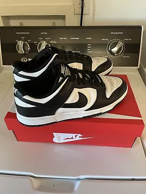 Size 9.5 - Nike Dunk Low Black White • $60