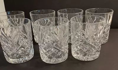 7 Shannon Crystal Godinger  Dublin  Double Old Fashioned Whiskey  Glasses • $40