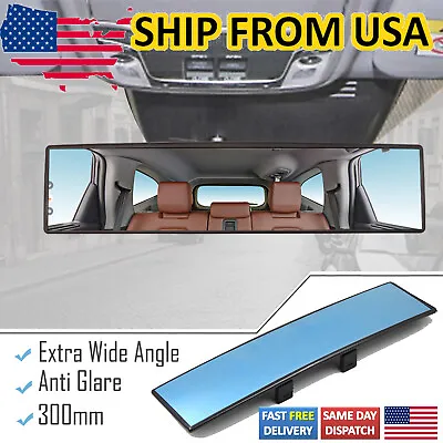 300MM Car Large Vision Convex Clear Lens Rear View Mirror Wide Angle Anti Glare • $12.92