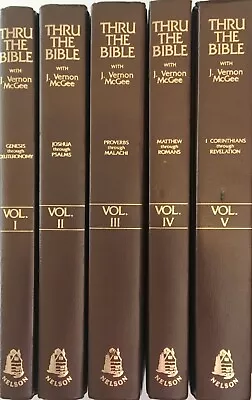 J Vernon McGee - Thru The Bible Commentary - 5 VOLUME HARDBACK SET • $28