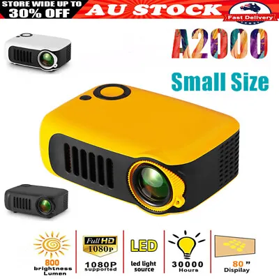 $73.99 • Buy 2023 MINI Projector 4K Portable Home Cinema Theater 3D LED Video Projector Smart