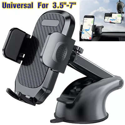 Car Truck Mount Phone Holder Stand Dashboard/Windshield For Cell Phone Universal • $15.99